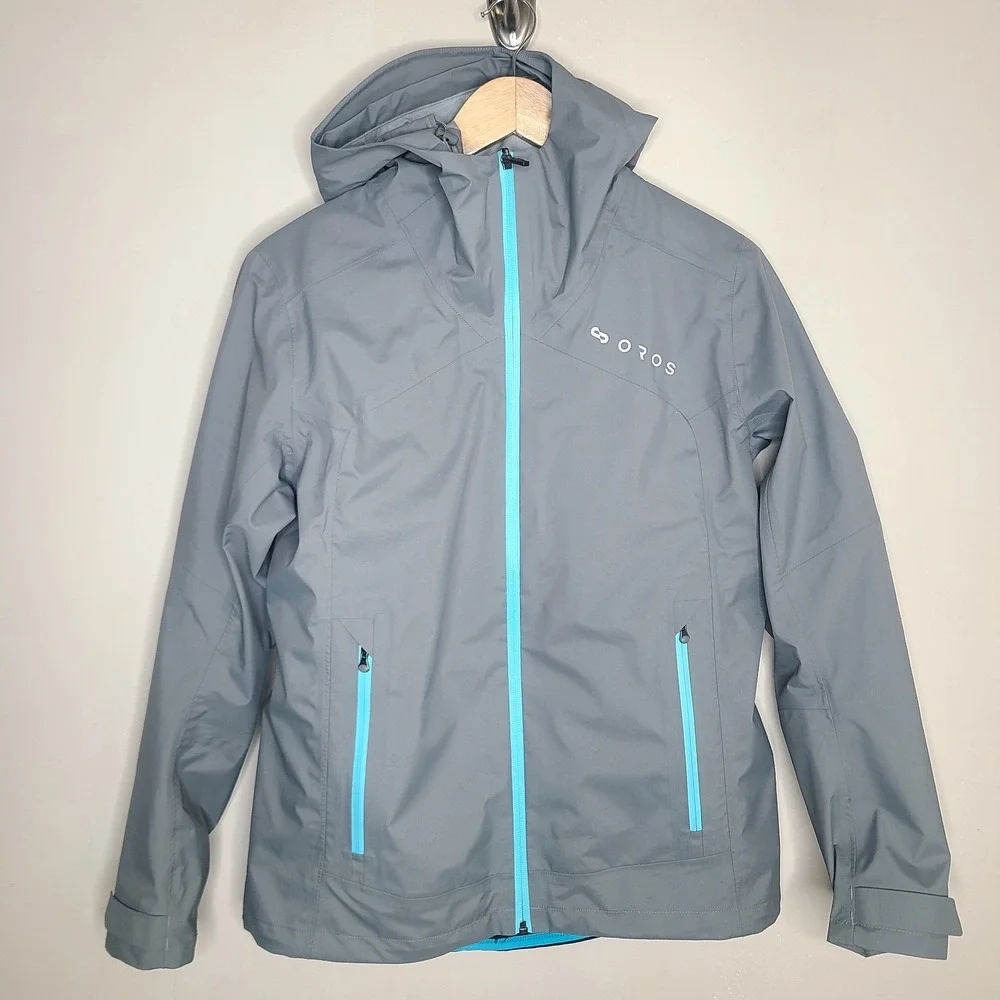 OROS SolarCore 3-in-1 Gray Blue Hooded Insulated Jacket Removable Vest Gorpcore